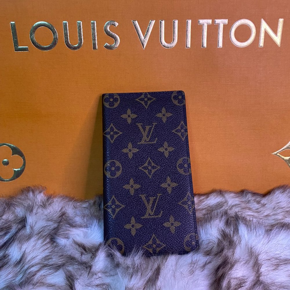 Louis Vuitton Monogram checkbook style long wallet - Picture 2 of 5